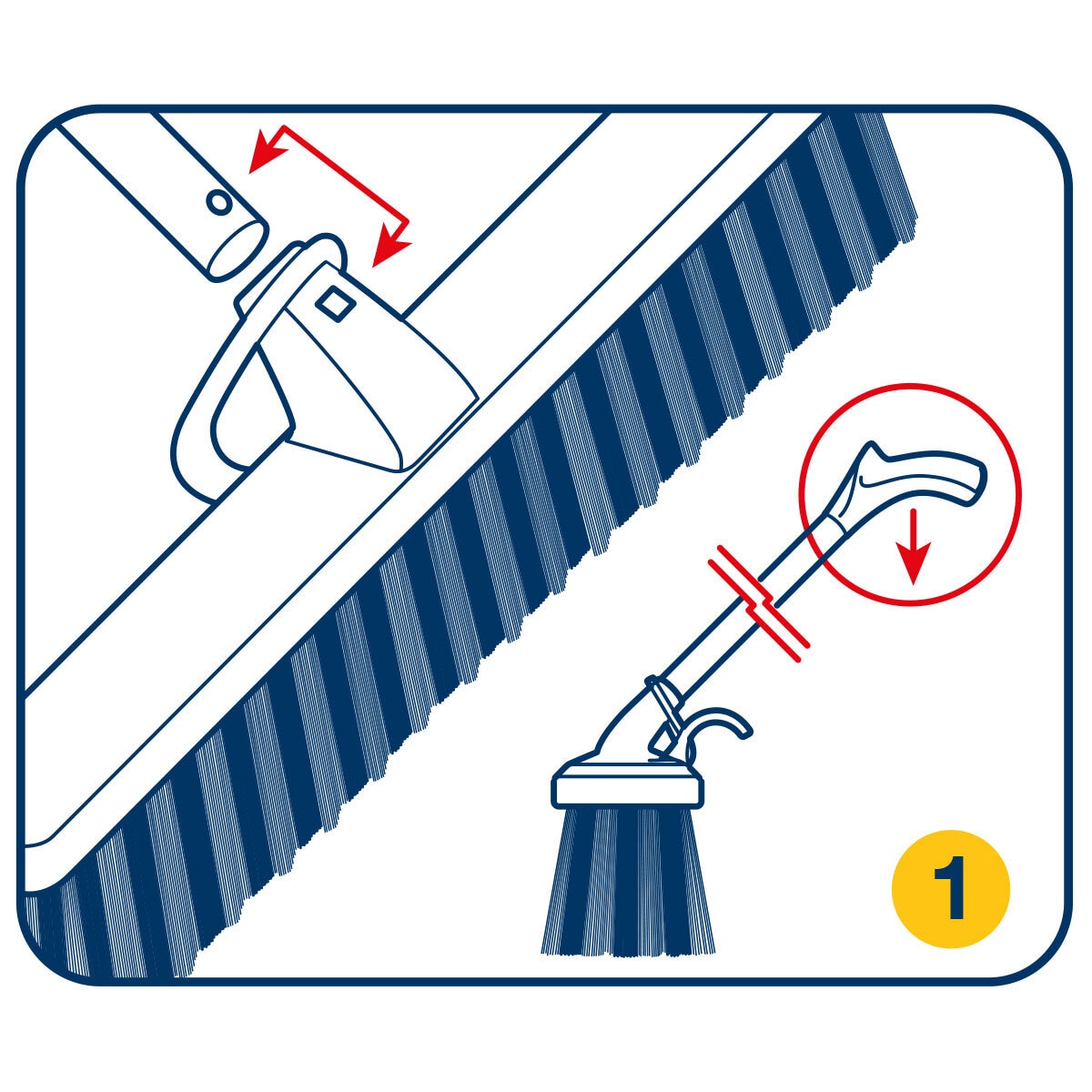 Diagram showing removable head