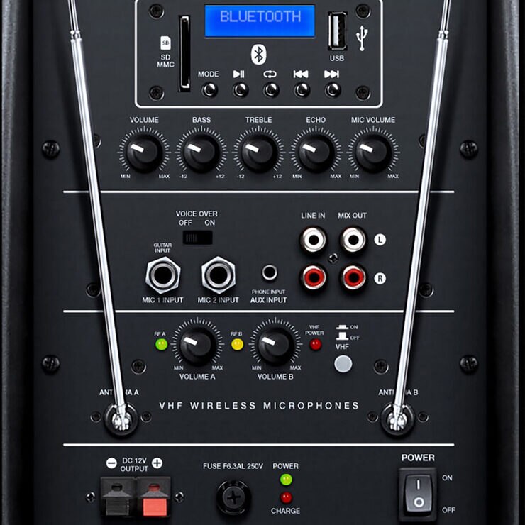 KAM RZ12AP 12" Portable Bluetooth Speaker, 800W Costco UK