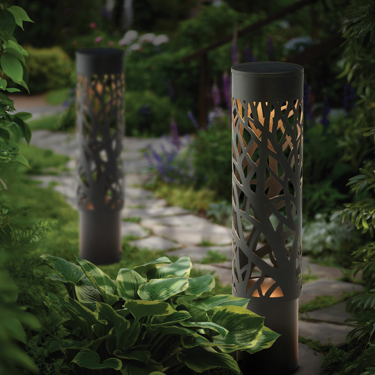 Solar Bollard Light - 2 pack