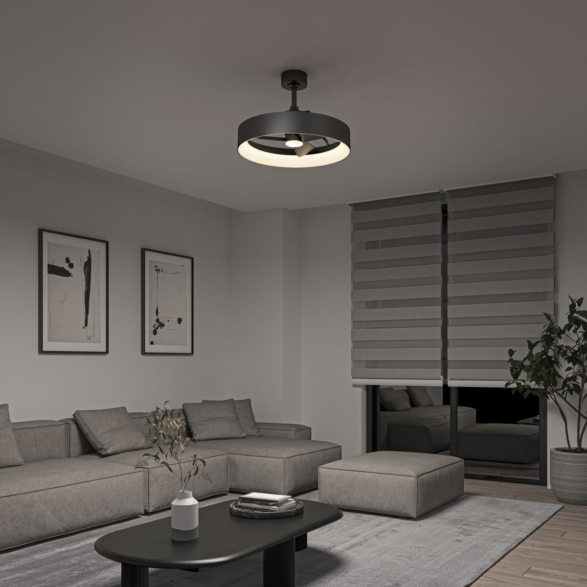 Lifestyle Artika Austin LED 23" Fandelier with downlight