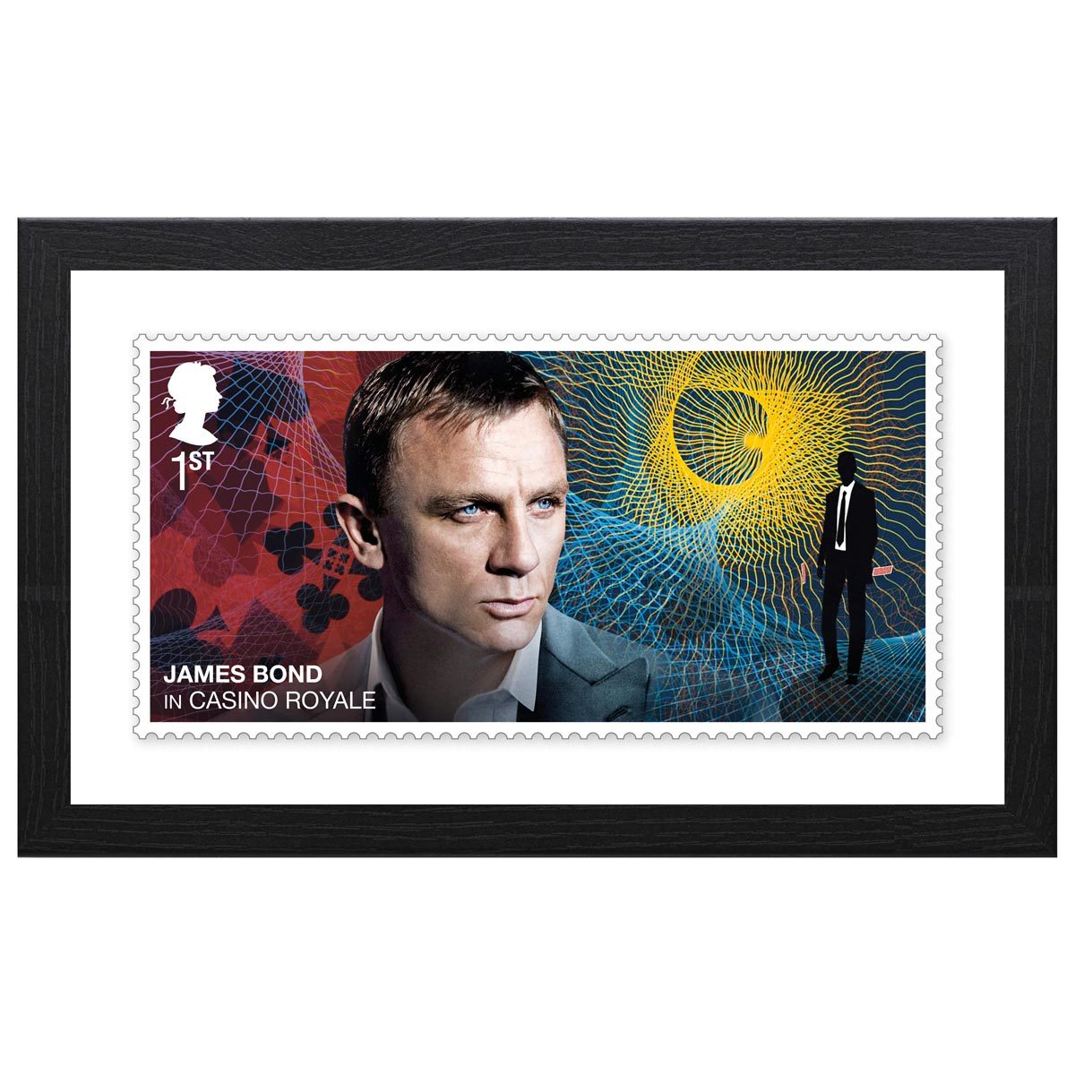 James bond Framed Stamp