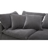 Aiden & Ivy Serene Modular Sofa in Dark Grey