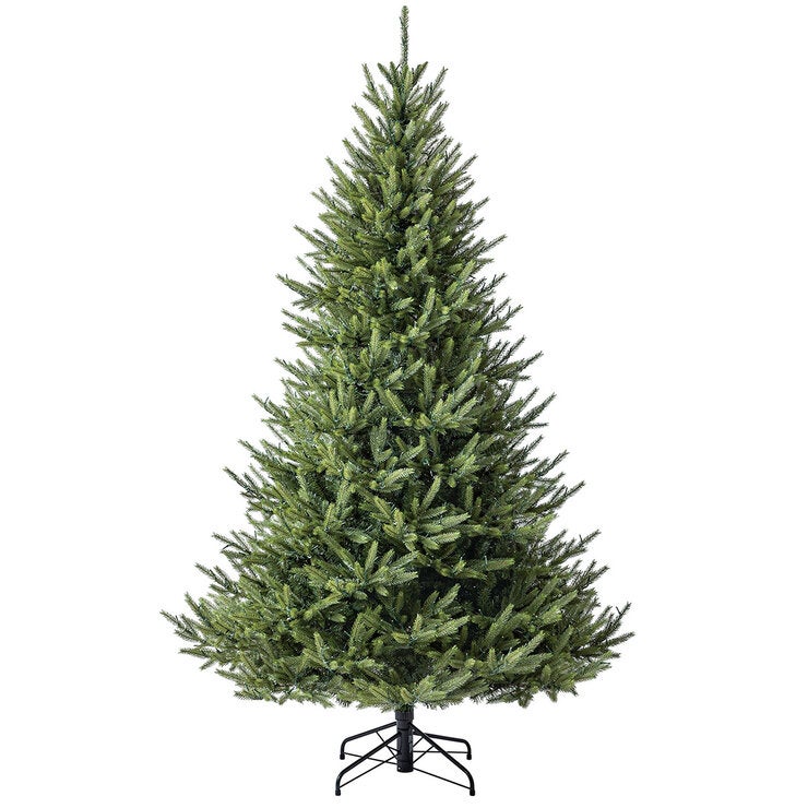 7.5 ft (2.3m) Pre-Lit Euro Style Artificial Christmas Tree With 1400 Colour Changing Twinkle Micro LED LightsLED Tree 7.5 ft (2.3m) Pre-Lit Euro Style Artificial Christmas Tree With 1400 Colour Changing Twinkle Micro LED LightsLED Tree