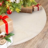66 inch (1.68 m) Faux Fur Tree Skirt in White