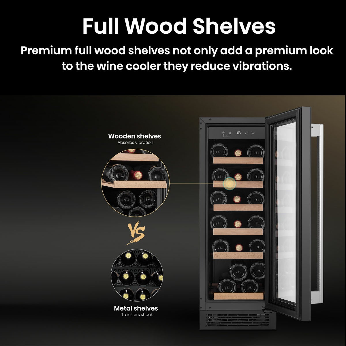 Hisense RW058B3ABGF, 19 Bottle Freestanding, Single Zone Wine Cooler, G Rated in Black Hisense RW058B3ABGF, 19 Bottle Freestanding, Single Zone Wine Cooler, G Rated in Black