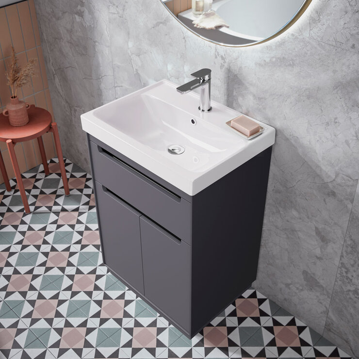 Tavistock Kew 600 Floor Mount with Basin in 2 colours at costco.co.uk