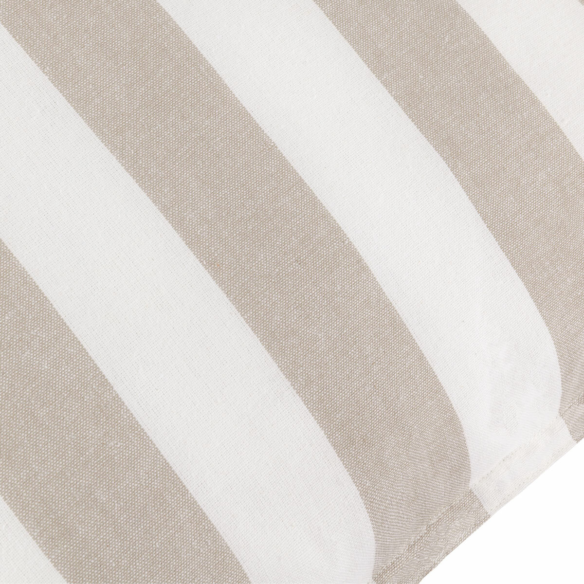 Yard Hayle Beige Striped Indoor Outdoor Cushion, 50 x 50 cm