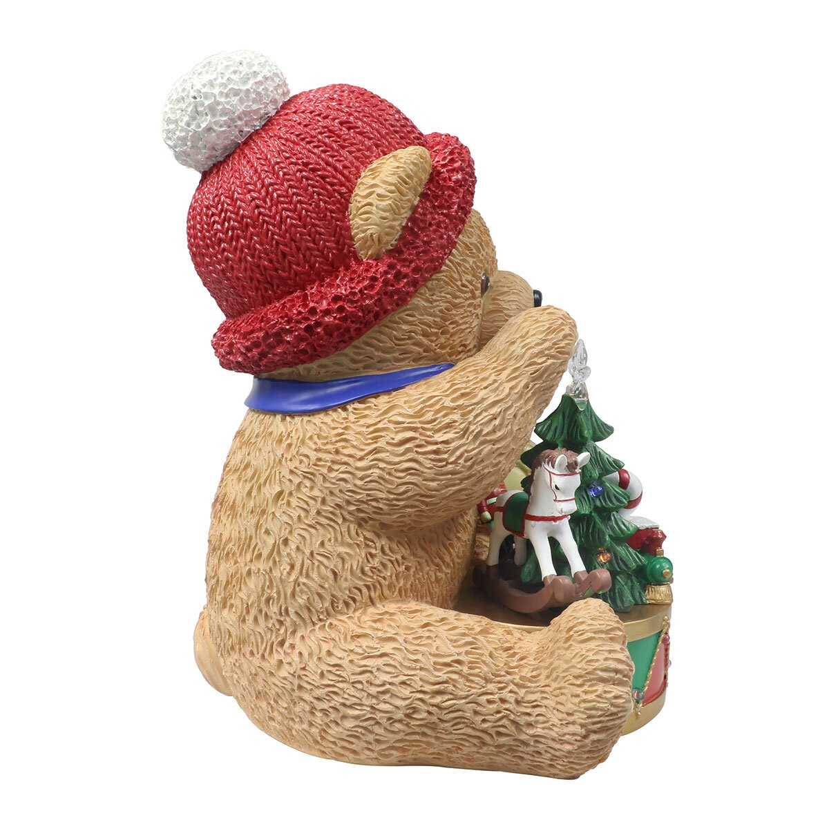 1.1ft (33cm) Teddy Bear with Drum with 14 LED Lights