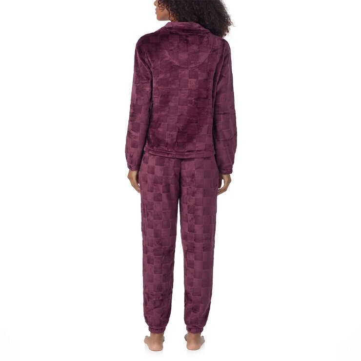 Jane & Bleecker Plush Lounge Set in Burgundy Jane & Bleecker Plush Lounge Set in Burgundy