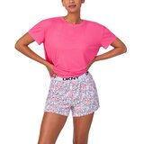 DKNY Ladies Tee & Boxer Pyjama Set in Pink