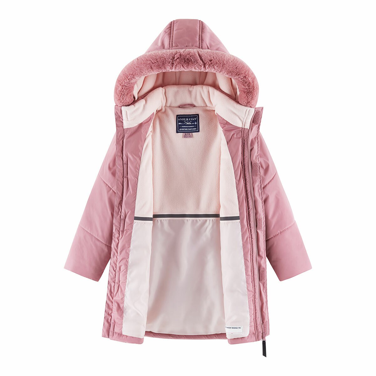 Andy & Evan Girls Back to School/Weekend Parka in Pink