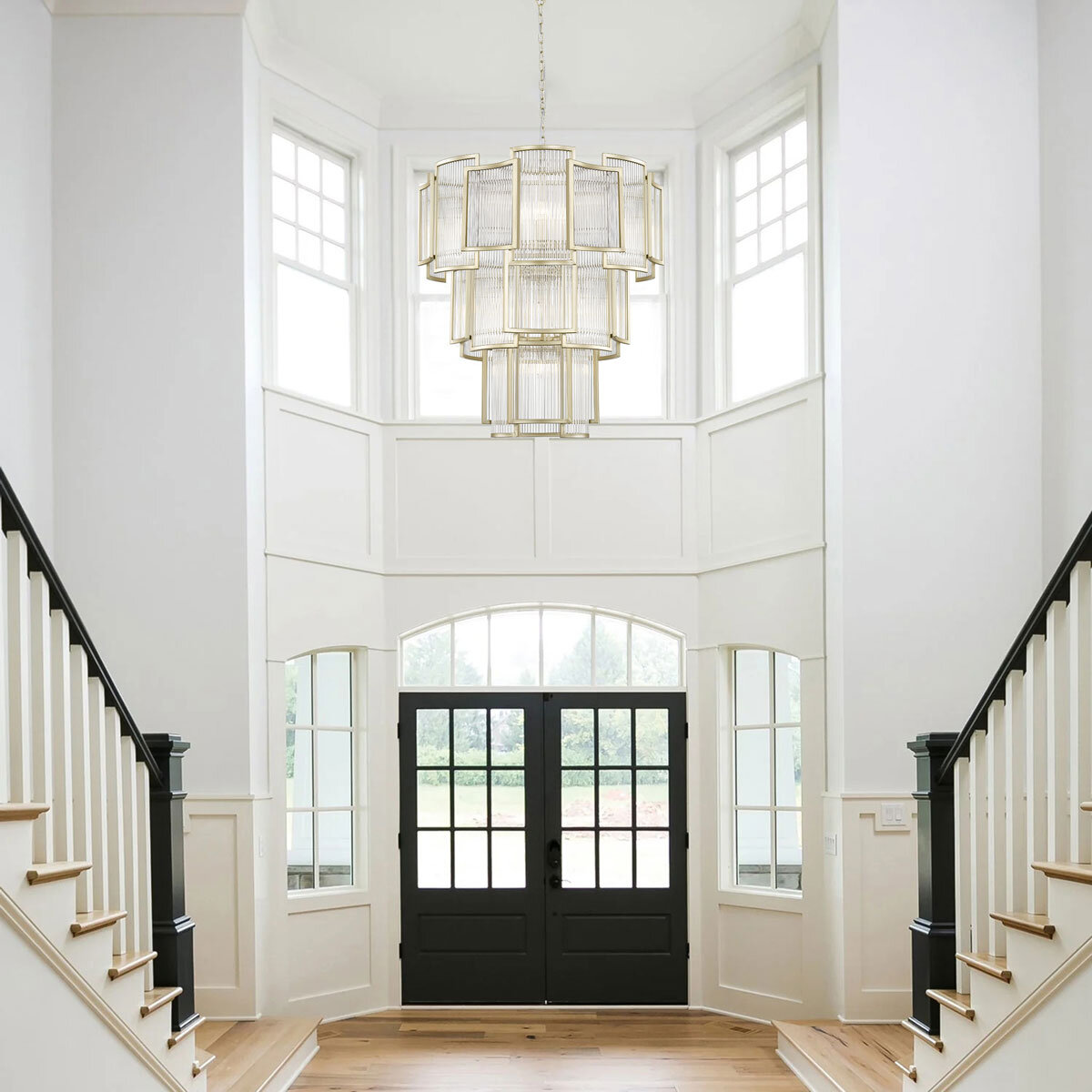 Lifestyle  Impex Chicago 13 Light Ceiling Pendant Light in Matt Gold