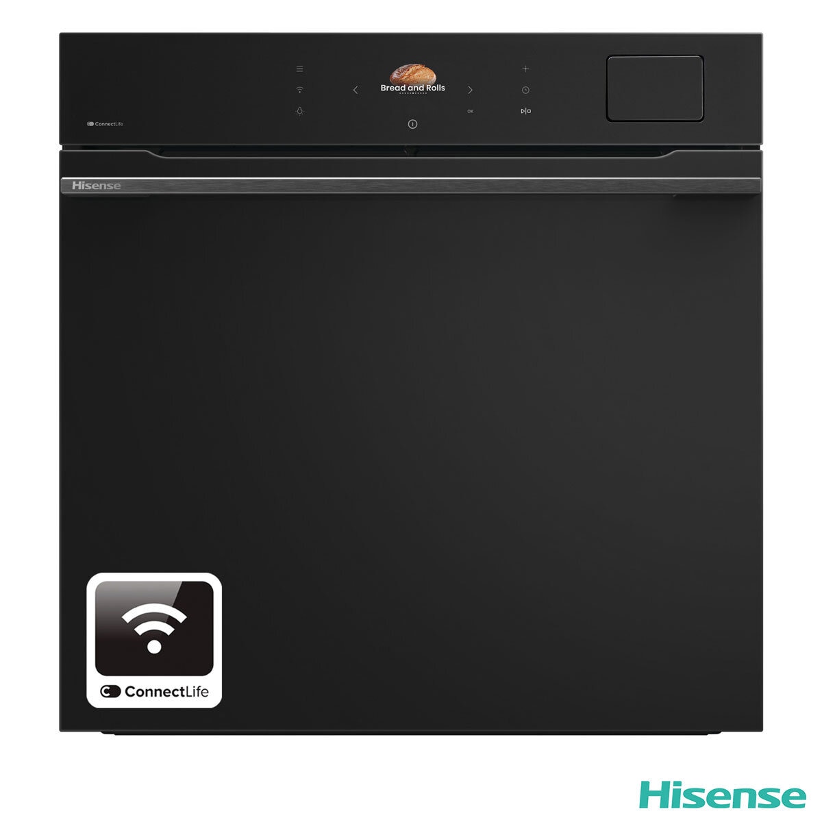 Hisense Hi8 BlackLine BAS6PH8BUKWF Built In Electric Pyrolytic,Single Oven in Jet Black