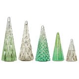 Buy Glass Trees 5 Pack Green Overview Image at Costco.co.uk