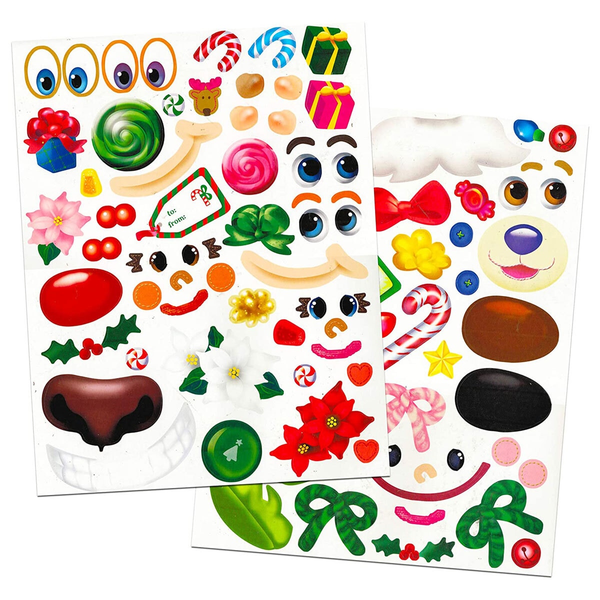 Create a Face Sticker Activity Book Assortment, Christmas