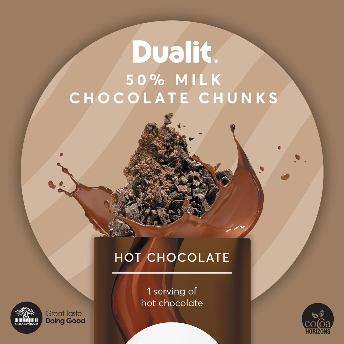 Image of 50% Milk Chocolate Chunks Chocolate Sachet