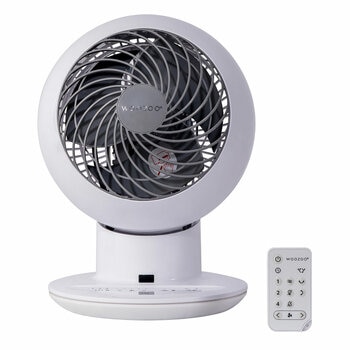Iris Woozoo Air Circulator Fan With Remote, White