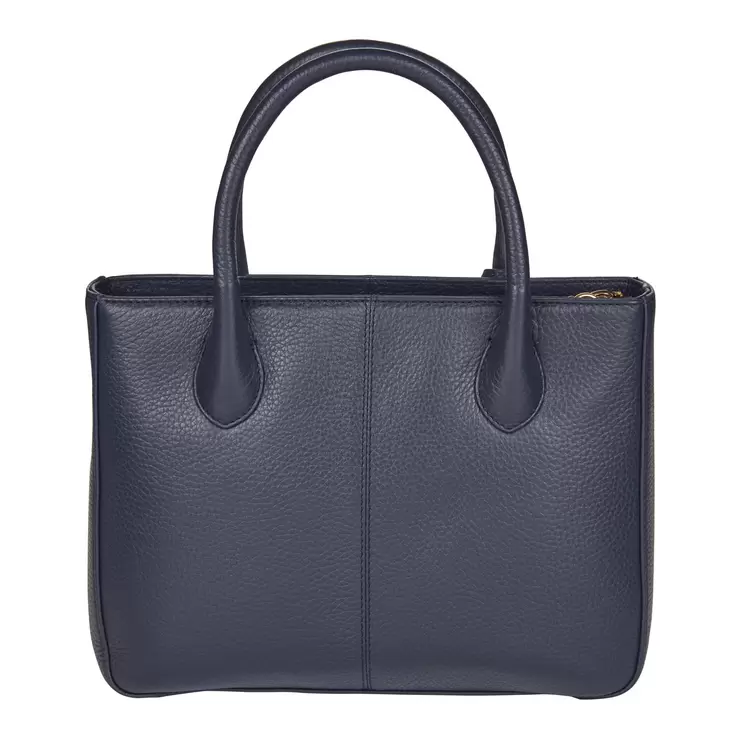 Osprey London Coast Leather Women's Grab Handbag, Navy Osprey London Coast Leather Women's Grab Handbag, Navy