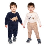 Pekkle 4 Piece Infant Set in Dinosaurs, 18 Months