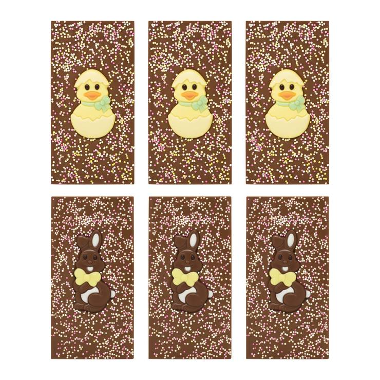 6 Easter Character bars without wrappers 6 Easter Character bars without wrappers