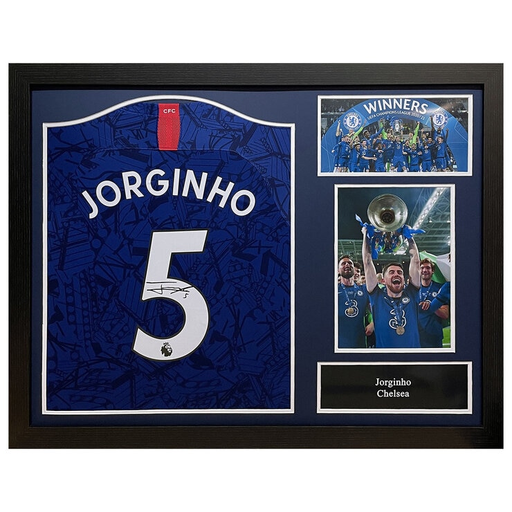 Jorginho Signed Framed Chelsea Shirt Jorginho Signed Framed Chelsea Shirt