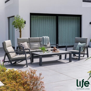 LIFE Outdoor Living Laguna 4 Piece Recliner Set