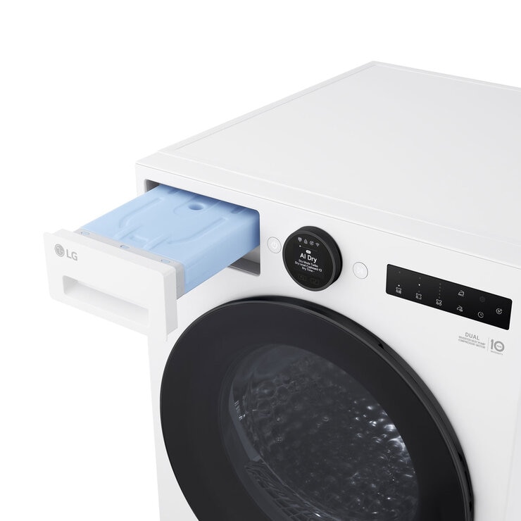 Top View of Heat Pump Dryer with Drawer Open_RHX7010TWB