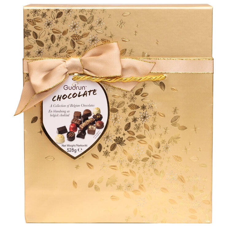 Gudrun Belgian Chocolates Box in Bag in 3 Colours, 530g
