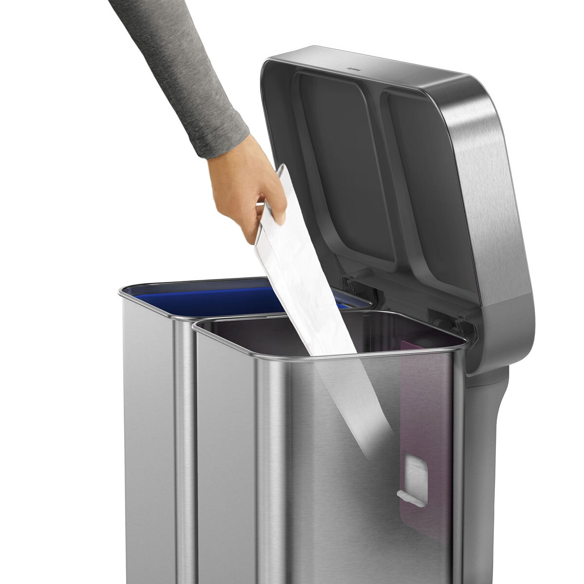 simplehuman 58L Dual Compartment Pedal Bin