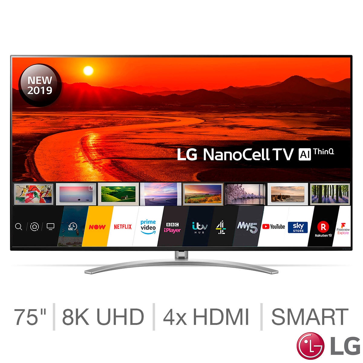 LG 75SM9900PLA 75 Inch NanoCell 8K Ultra HD Smart TV Costco UK