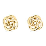 14ct Yellow Gold Large Love Knot Earrings