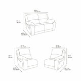 Belagio Grey Fabric Power Recliner 2 Seater Sofa