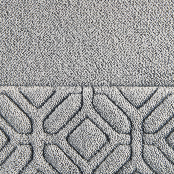 Paramount Memory Foam Plush Bath Mat in Grey, 61 x 91 cm