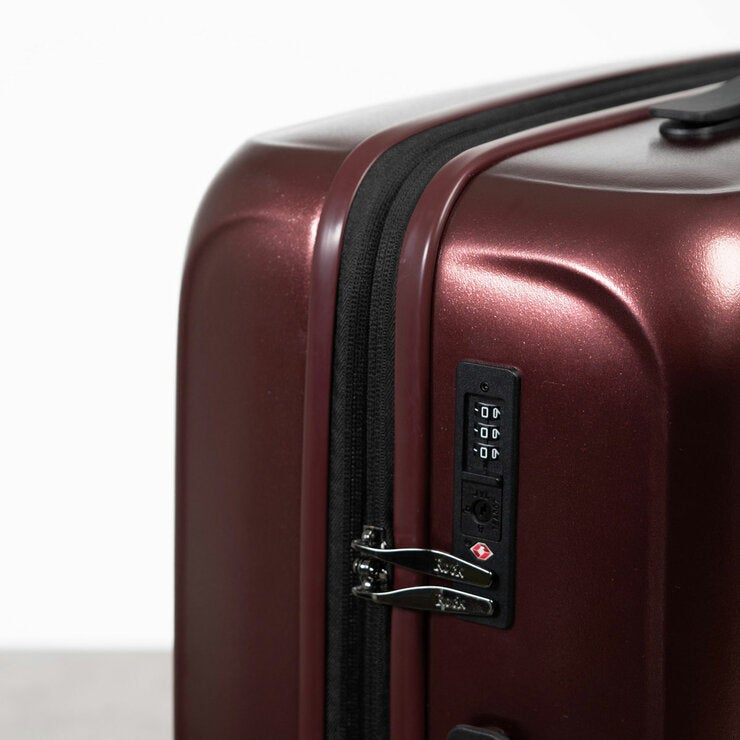Rock Legacy Hardshell Suitcase 3pc set in Burgundy