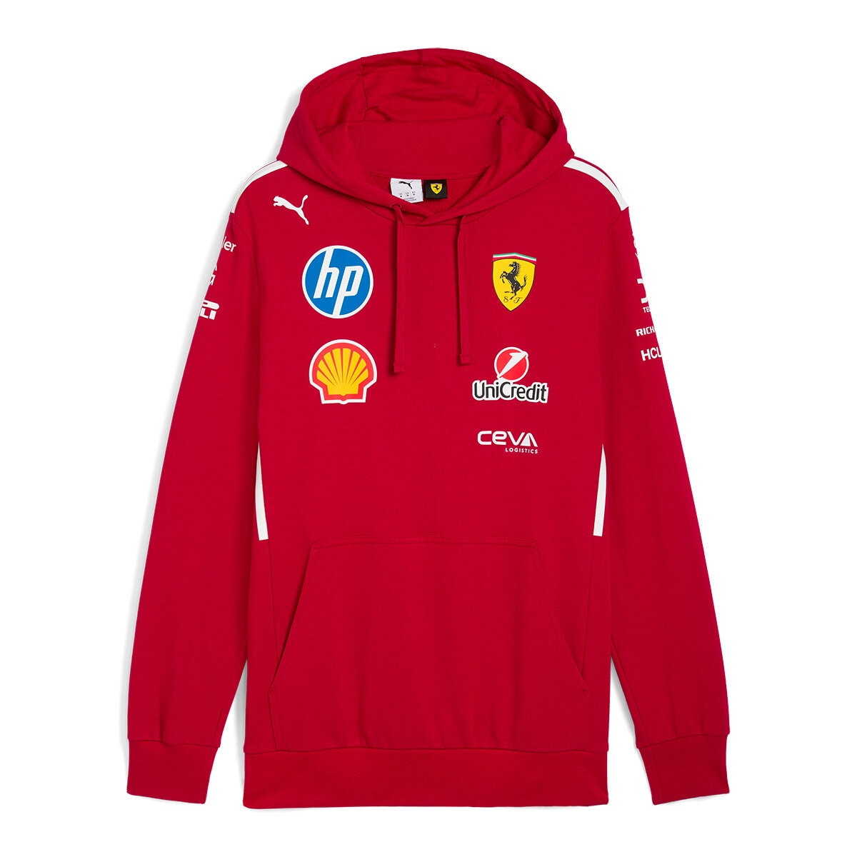 Scuderia Ferrari F1 Team Mens Dark Cherry Hoodie 2025