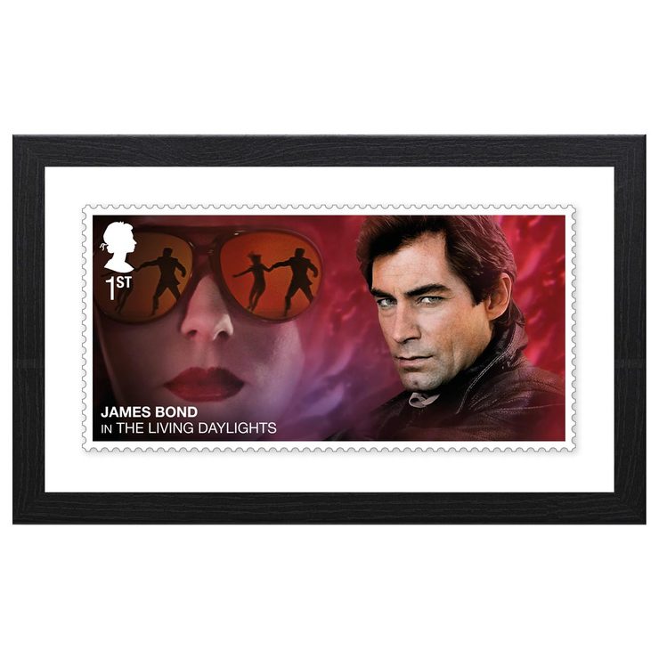 James Bond Framed Living Daylights Royal Mail® Collectable Stamp Print
