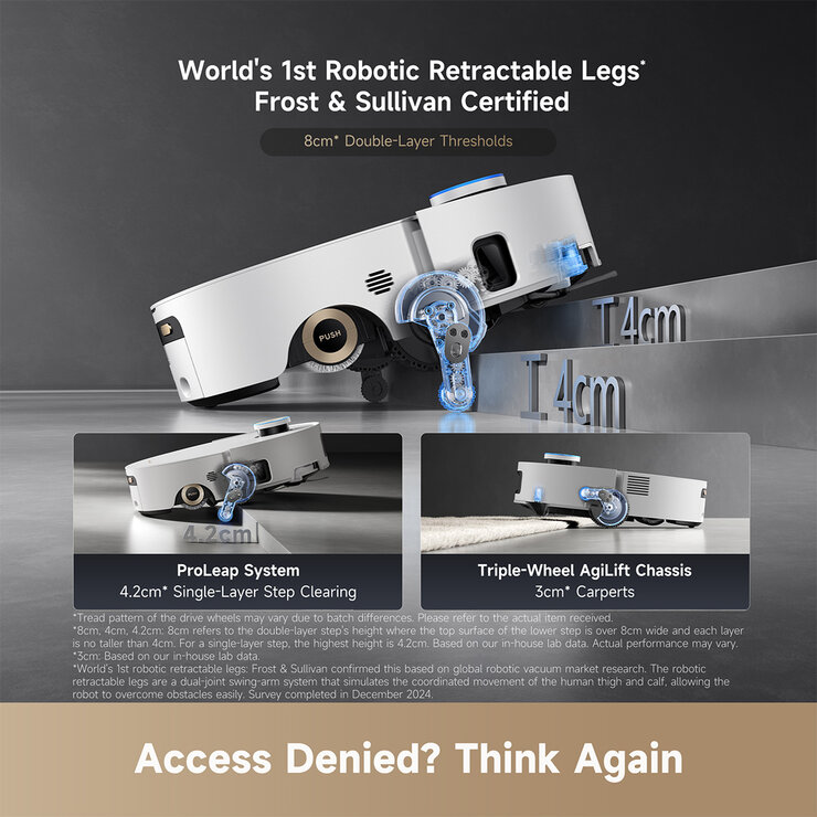 Lifestyle image showing proleap system and triple wheel afilift chassis Lifestyle image showing proleap system and triple wheel afilift chassis