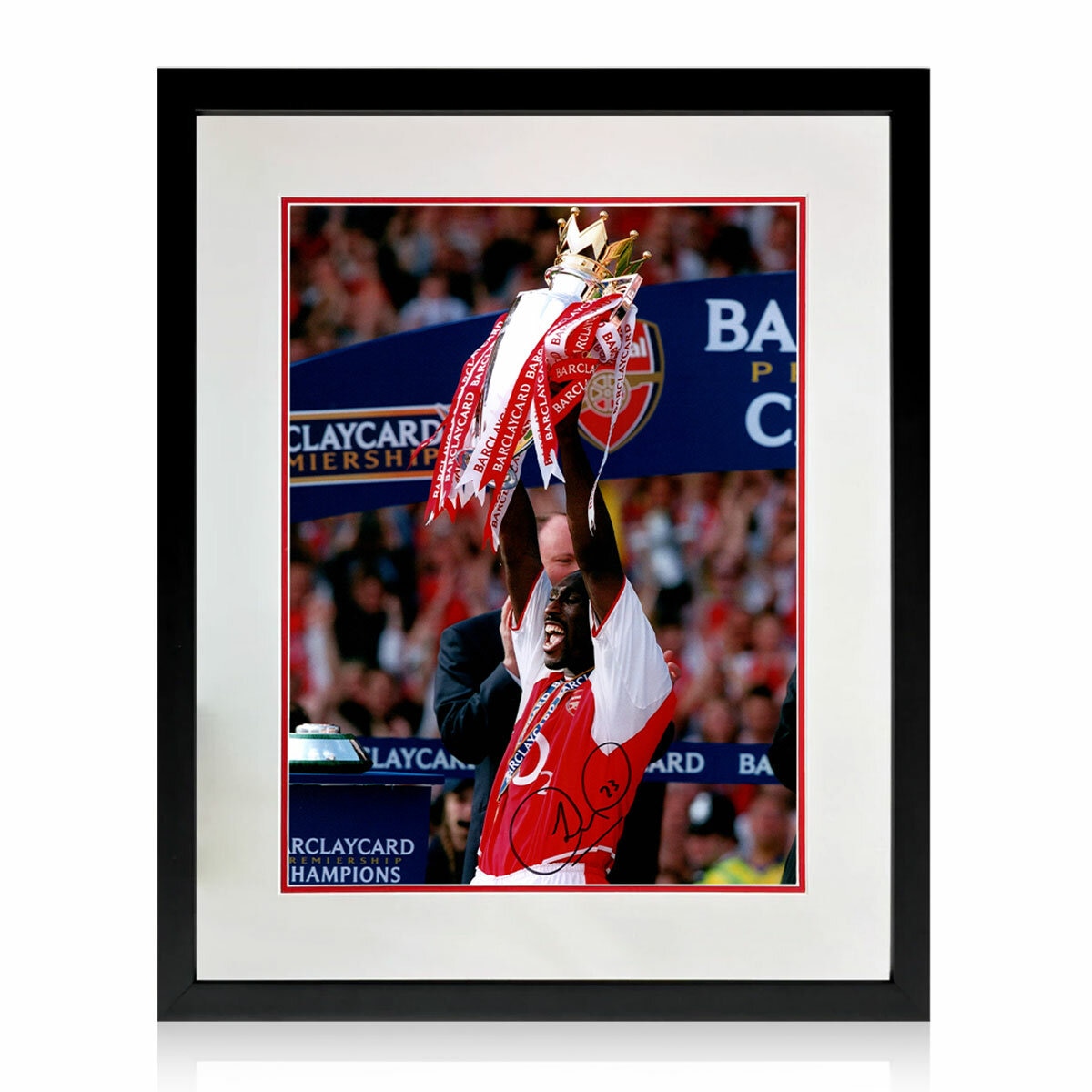 Sol Campbell Signed Arsenal Image Compact Frame