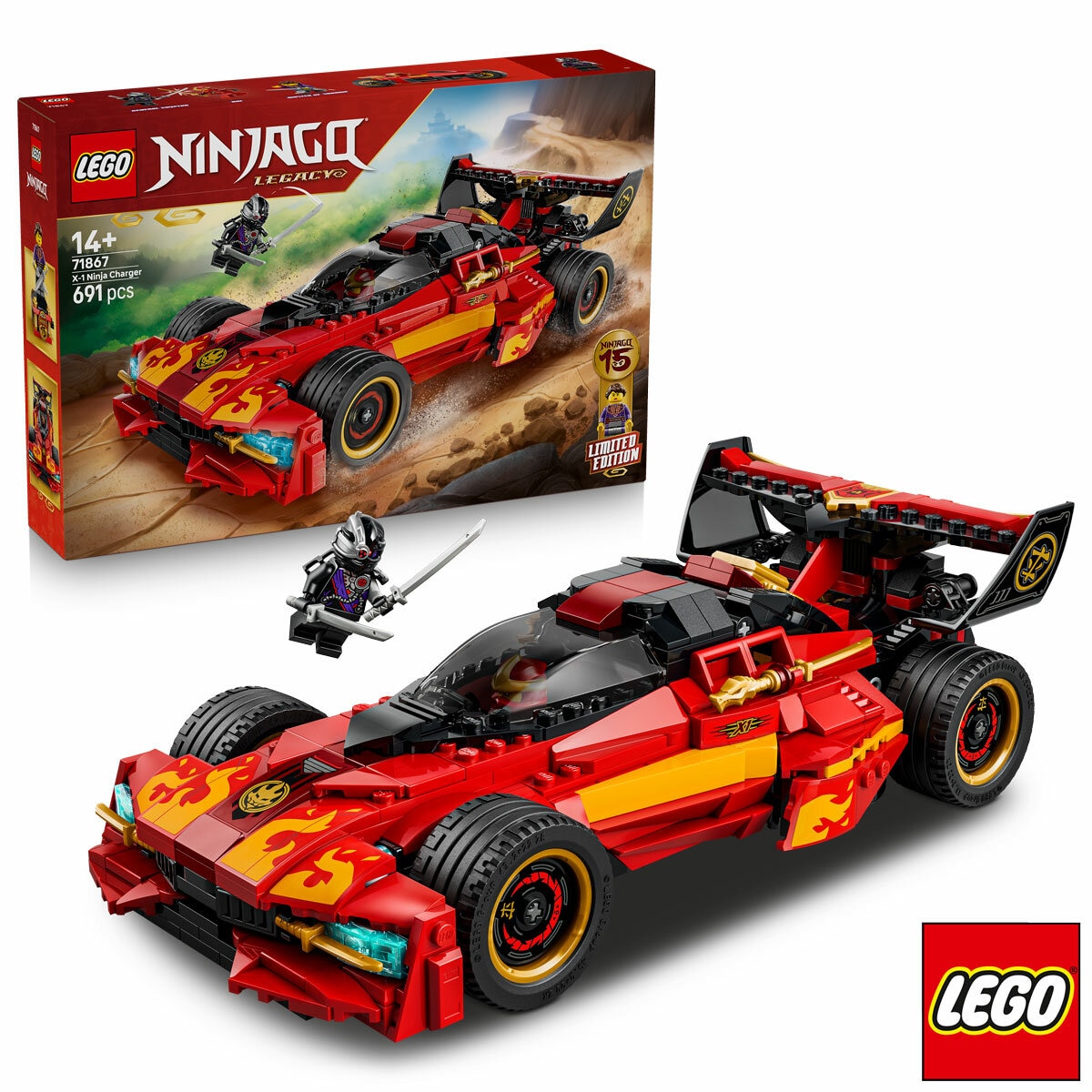 LEGO Ninjago X-1 Ninja Charger 15th Anniversary - Model 71867 (14+ Years)