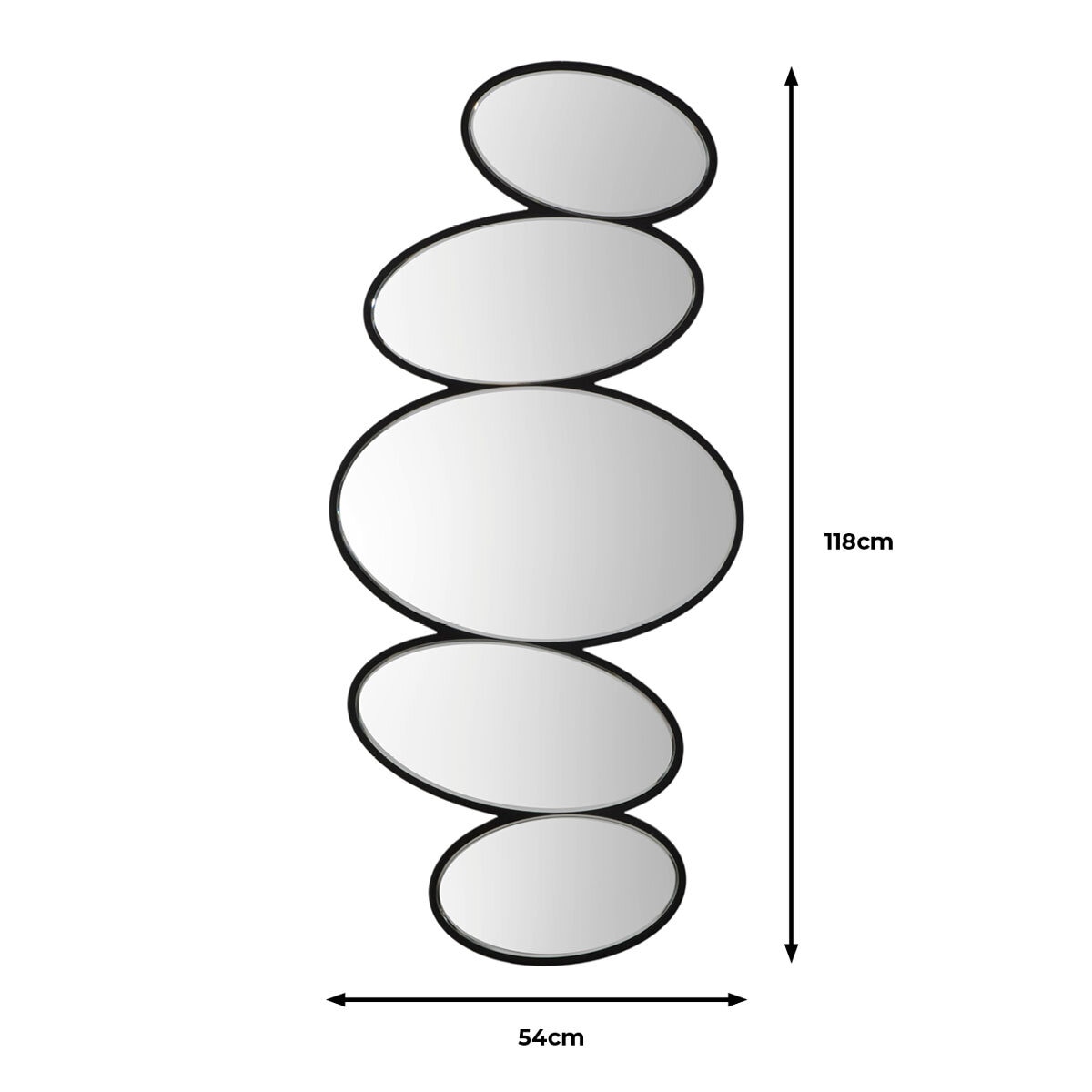 Gallery Anderson Pebble Mirror, 54 x 118cm