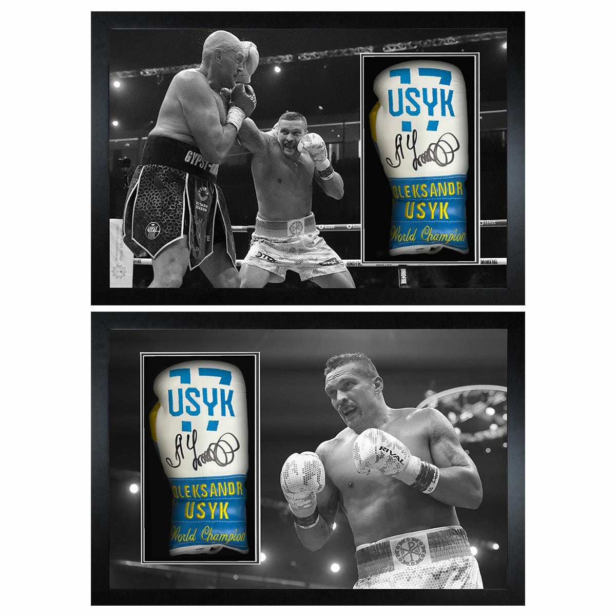 Oleksandr Usyk Signed Framed Boxing Glove in 2 Options: Punch or Standing Oleksandr Usyk Signed Framed Boxing Glove in 2 Options: Punch or Standing