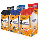 Bic Cristal Medium Ballpoint Pen in 3 Colours - Pack of 100