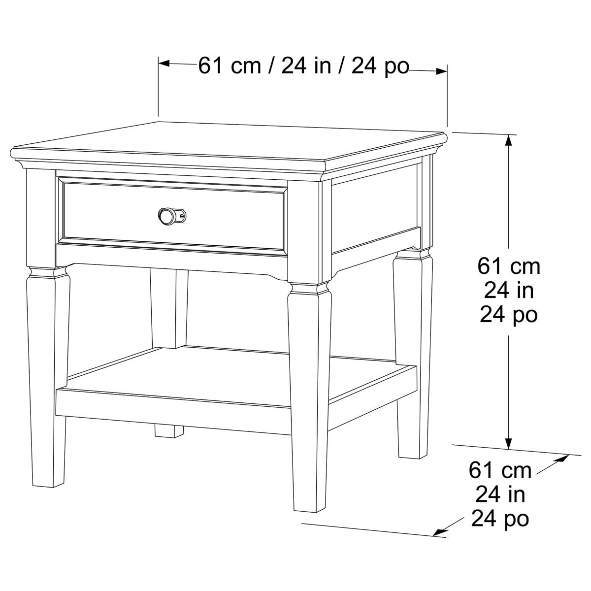 Pike & Main Blaine 3 Piece Occasional Table Set Costco UK