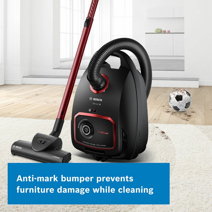 Lifestyle image of anti mark bumper to prevent furniture damage while cleaning Lifestyle image of anti mark bumper to prevent furniture damage while cleaning
