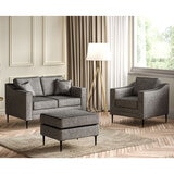 Aspen Velvet 2 Seater Sofa, Grey