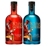 The King of Soho Gin Duo with London Dry Gin and Variorum Gin, 2 x 70cl
