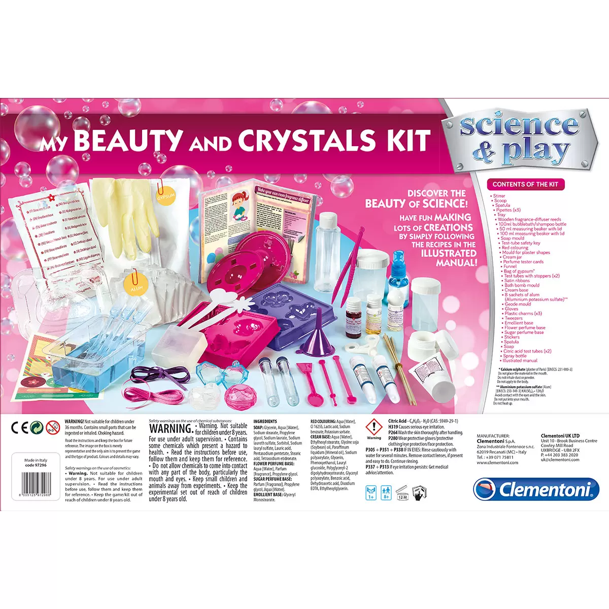 Buy 6-in-1 My Beauty & Crystals Kit Back of Box Image at Costco.co.uk