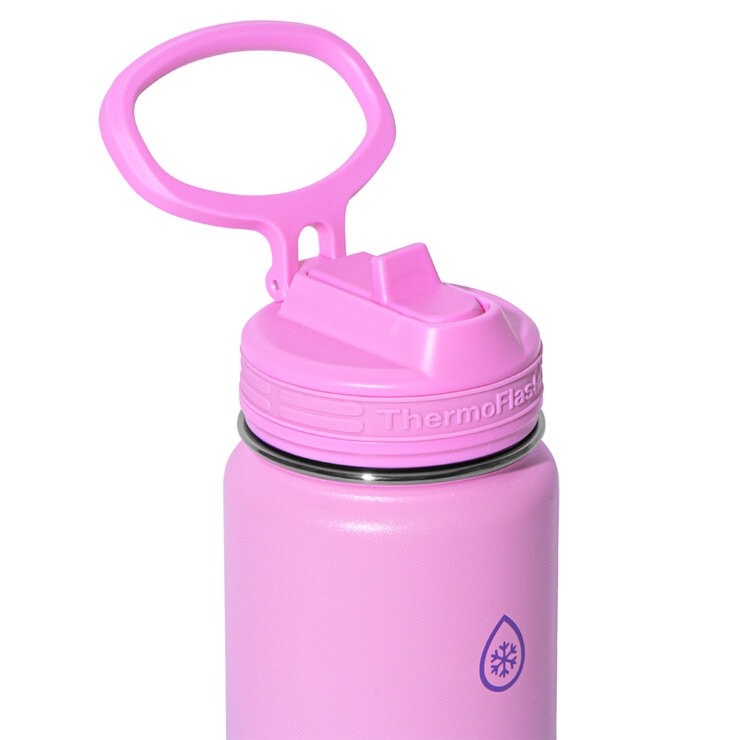 ThermoFlask Stainless Steel 700ml Water Bottle, 2 Pack in Teal & Pink