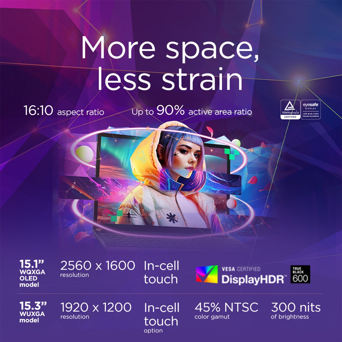 Lenovo IdeaPad Slim 3, Qualcomm Snapdragon X, 16GB 1TB SSD, 15.3 Inch Laptop, 83N8