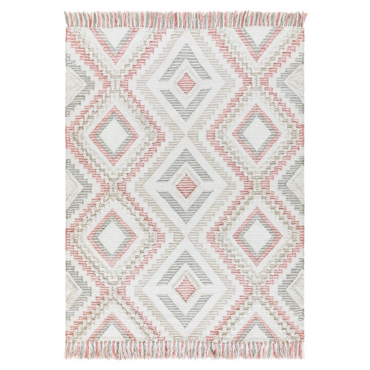 Carlton Hand Woven Indoor / Outdoor Rug, 200 x 290 cm, Pink